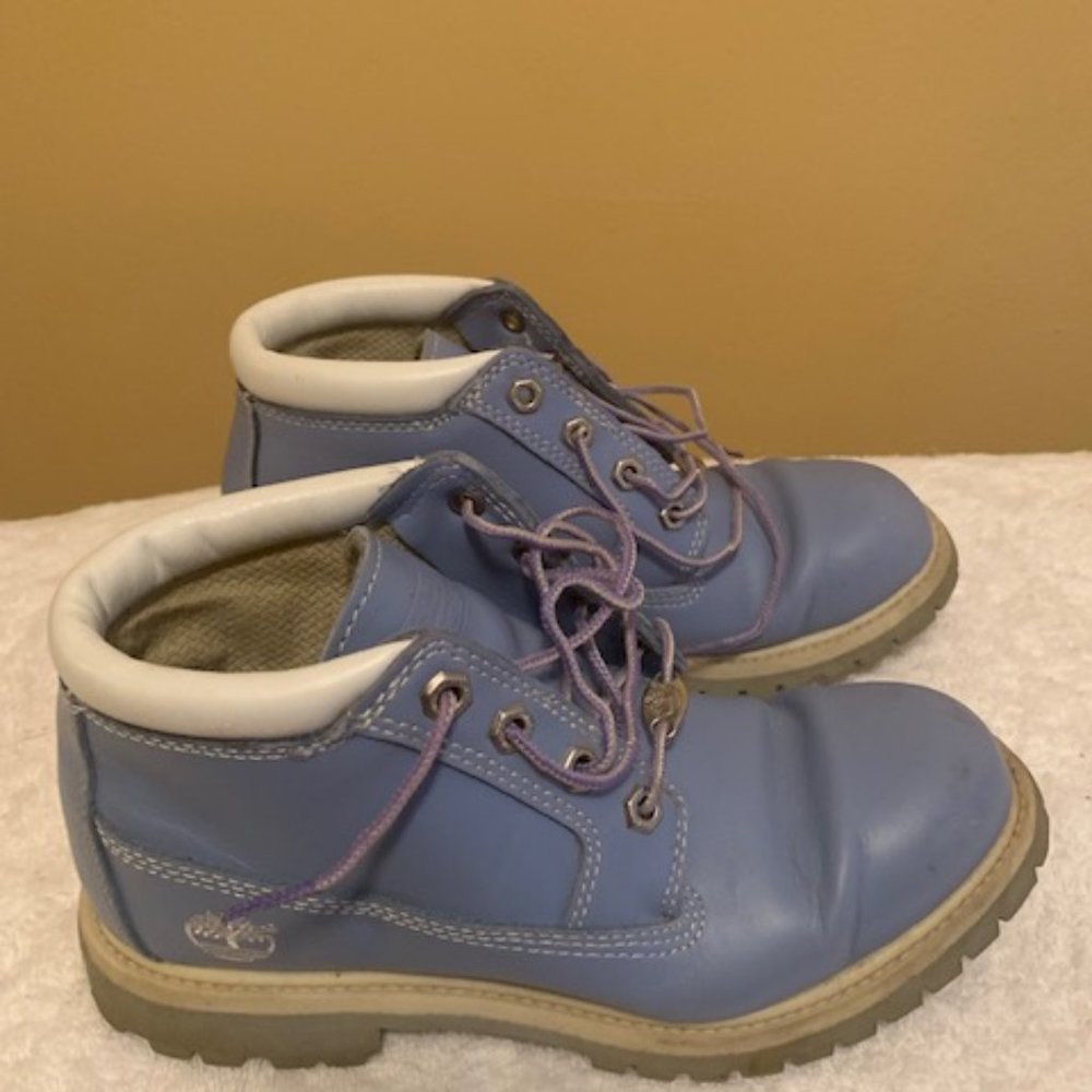 Baby blue timberland boots